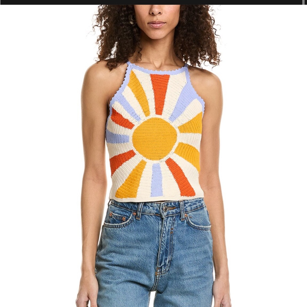 Sandro crocheted tank